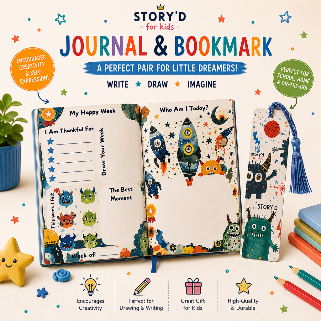 Monster Journal for Boys | Hardcover Creative Journal | Story’d